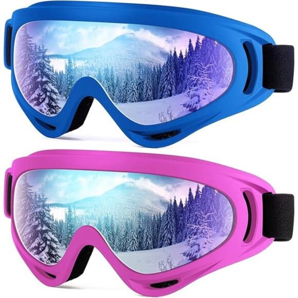 Kids Ski Goggles Snowboard Goggles Youth Teens Boys Girls Winter Sports OTG - Picture 7 of 7